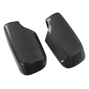 

Car Rearview Mirror Cover Auto ABS Plastic Carbon Fiber Style Door Side Useful