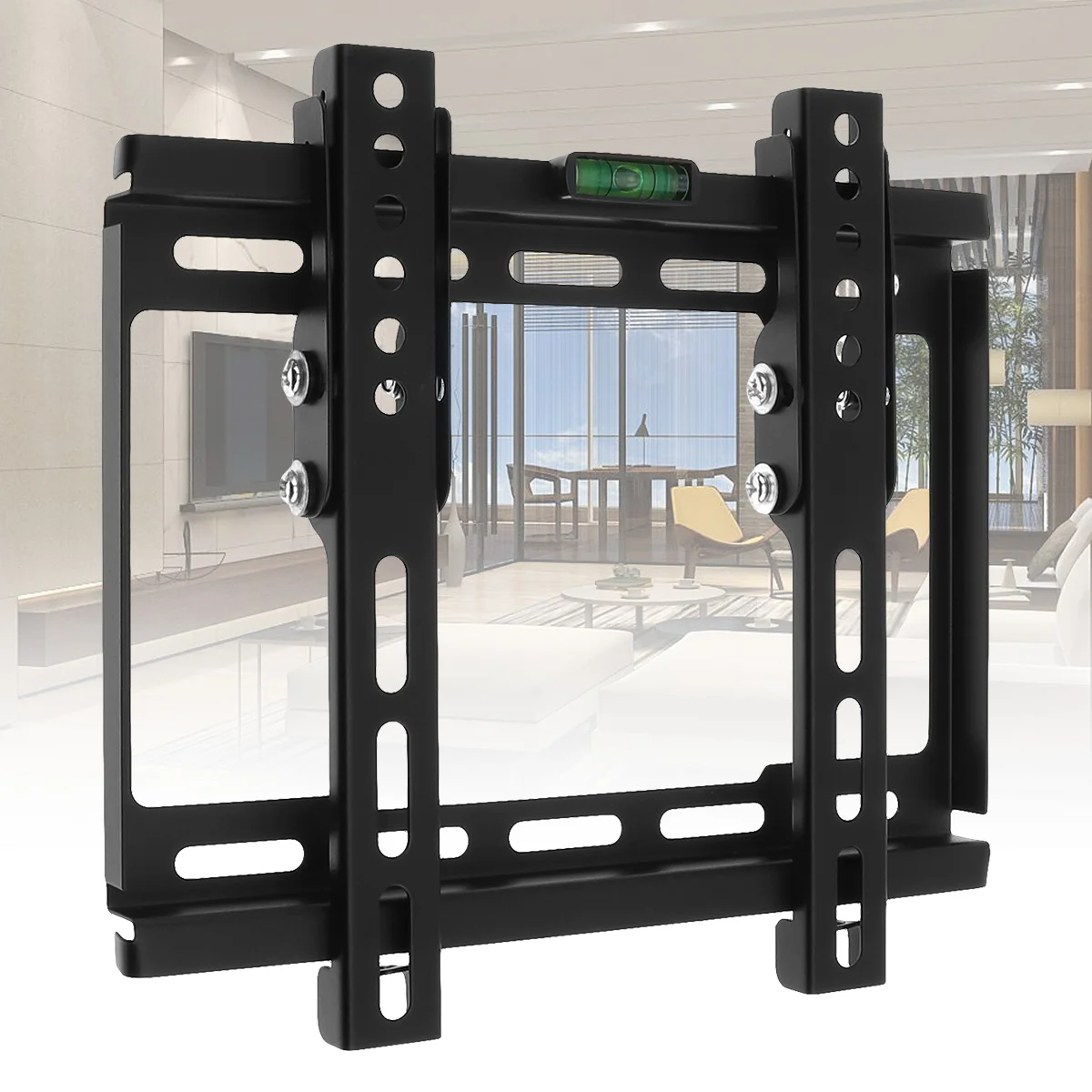 

Universal 20KG Adjustable TV Wall Mount Bracket Flat Panel TV Frame Support 10° Tilt for 12-37 Inch LCD LED Monitor Flat Pan