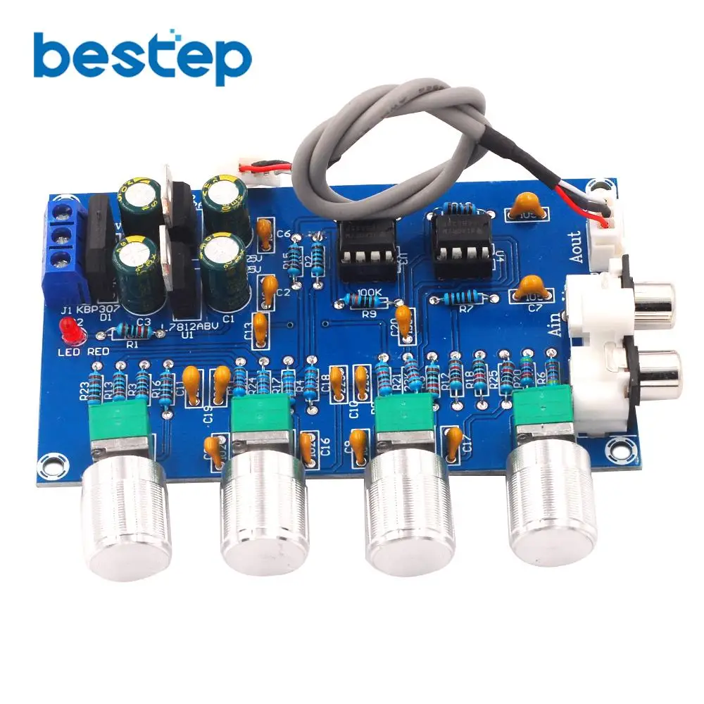 Новинка NE5532 Stereo Pre усилитель предусилитель Tone плата аудио 4 каналов модуль 4CH