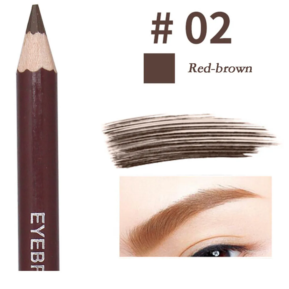 B LANBENA Водостойкий карандаш для бровей с двойной головкой Водонепроницаемый и от потения стойкая пудра для бровей карандаш - Цвет: B