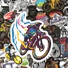 50 Pcs Mountain Bike Stickers|road Bike Waterproof Vinyl Stickers for Bike Water Bottles Laptop Bicycle Waterproof Decals ► Photo 3/6