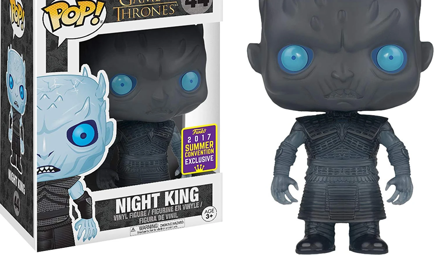 2017 SDCC эксклюзивный официальный Funko pop Игра престолов-прозрачный ночь король