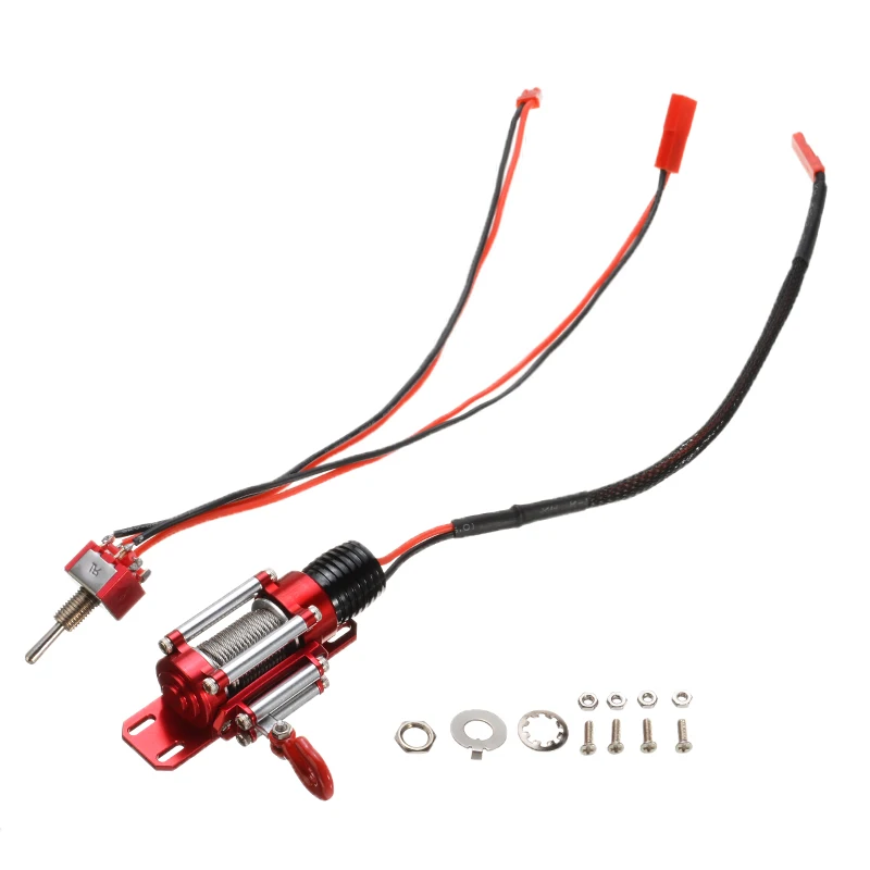 

Mayitr 1 Set RC Crawler Metal Winch Upgrade Parts DIY RC Accessories For SCX10 D90 D110 RC Car Parts