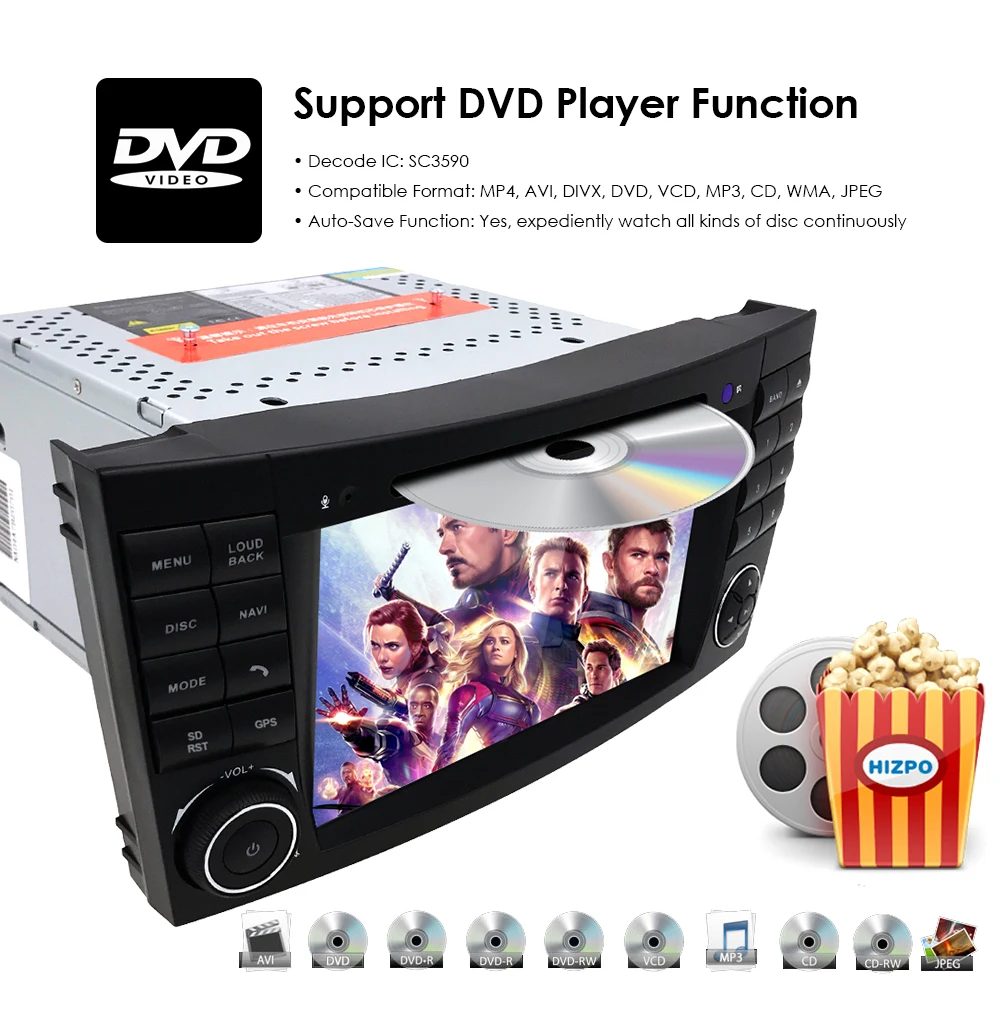 DSP ips, 4 ГБ, 64 ГБ, Android 9,0 автомобильный dvd-плеер с двумя цифровыми входами для Mercedes Benz e-класс W211 E200 E220 E300 E350 E240 E270 E280 класс CLS W219