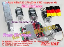 3 axis CNC stepper kit 3 NEMA23 76MM/3.0A 270oz-in stepper motor + 3 axis CNC board 3axis CNC controller board for CNC Router 4 axis cnc breakout board parallel stepper motor driver module lv8727