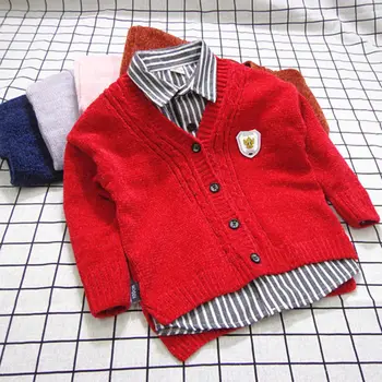 

2020 spring autumn Knitted Cardigan Sweater Baby Children Clothing Boys Girls Sweaters Kids Wear baby boy clothes winter