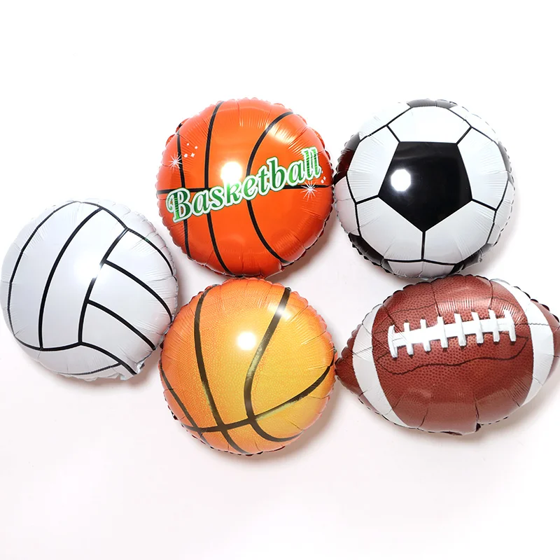 Мультяшный спортивный шар из серии Алюминиевая Пленка воздушный Спортивное