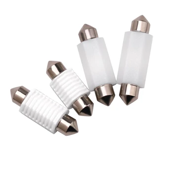 

10PCS Car Led Light Interior 31mm 36mm 39mm 41mm 3030 Ceramic LED Car Festoon Dome Interior Reading Light Map Lamp Bulb 12V 24V