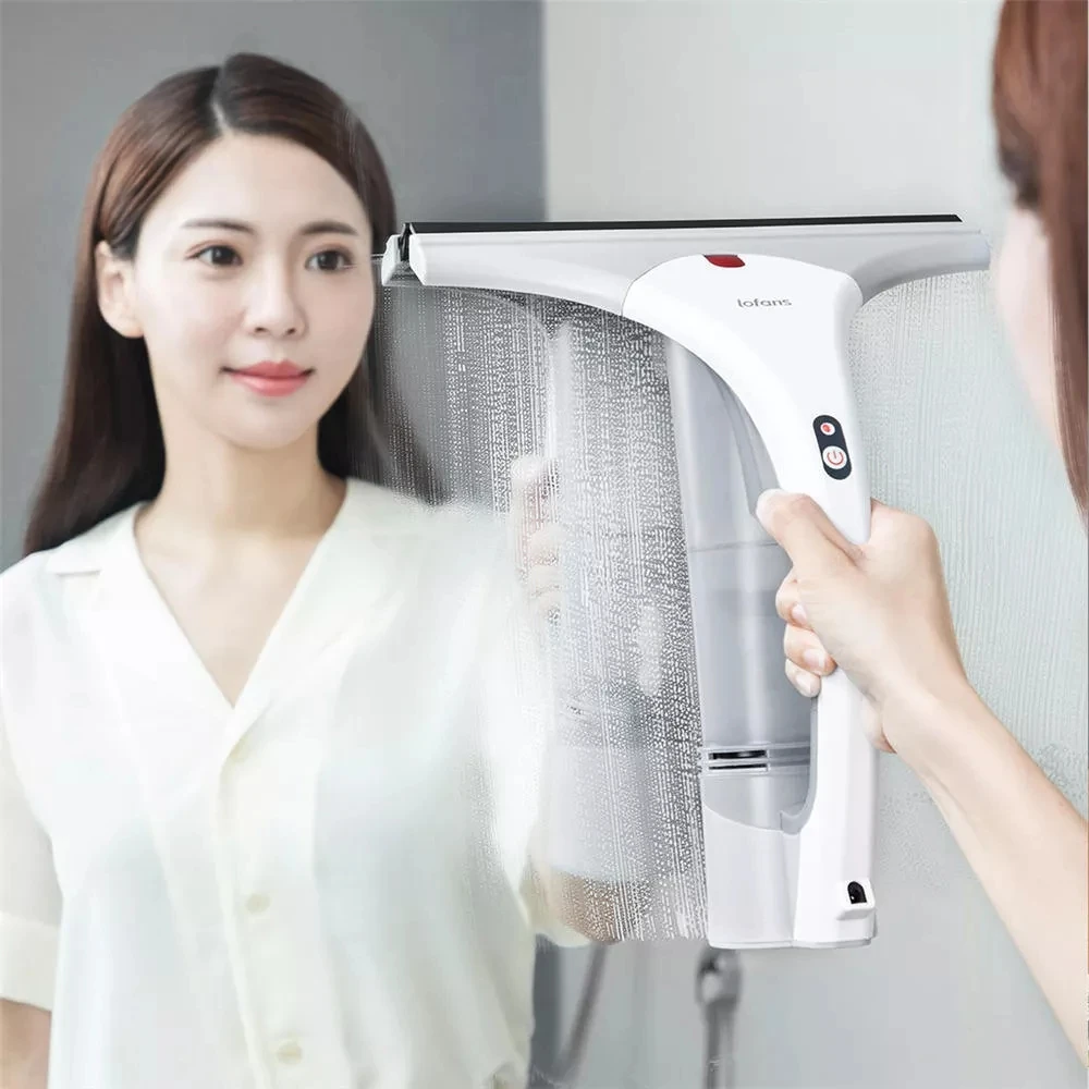 Original Xiaomi Lofans Wireless Hand-held Glass Cleaner Spray Rub Scrape 3 in 1 Cordless Rechargeab
