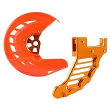 フロントリアブレーキディスクガードプロテクターktm exc excf sx sxf xc xcf EXC-F 125 200 250 300 350 400 450 525 530 2003-2014