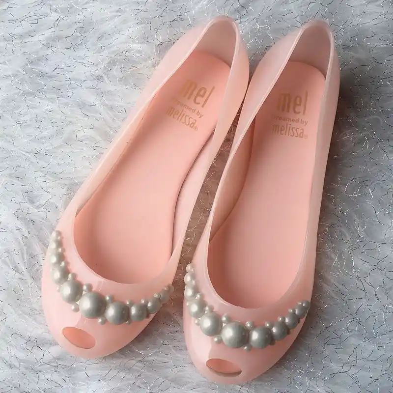 girls heeled jelly shoes