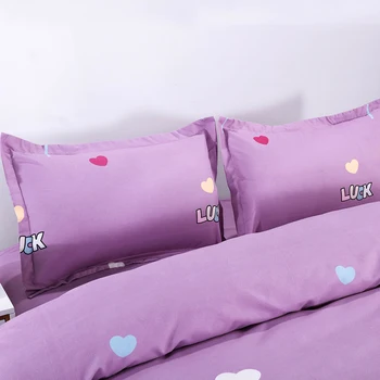 

Zipper Closure Bedding Set With 140g Thick Warm Velvet Cotton Soft & Comfortable Quilt Cover Set Pink