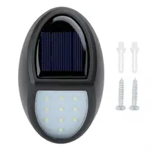 Солнечный светильник 10 светодиодов водонепроницаемый садовый двор на солнечной энергии открытый светильник датчик настенный светильник садовый датчик светильник
