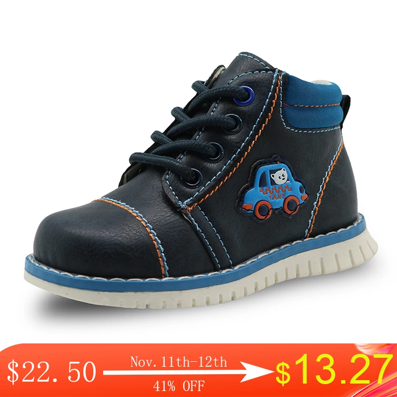 Демисезонные детские ботинки Apakowa из искусственной кожи на молнии|toddler boy boots|boys