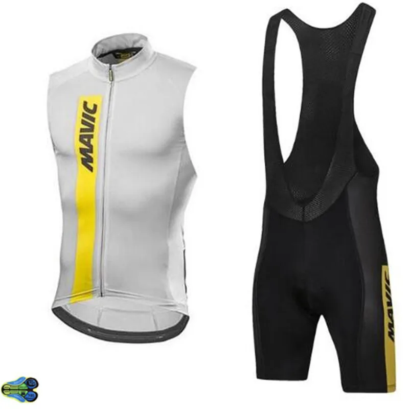 Tour UCI Team MAVIC Pro велосипедная майка без рукавов набор Ropa Ciclismo мужская летняя быстросохнущая велосипедная юбка 16D гелевая