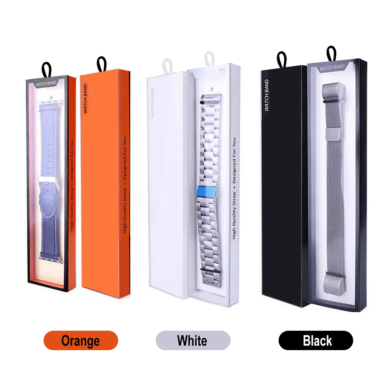 Custodia Per Cinturino Per Orologio Per Apple Iwatch Band 7 6 5 4 3 Scatola Confezione Di Carta 38/40/42/44Mm Per Cinturino Samsung 20Mm 22Mm S/L