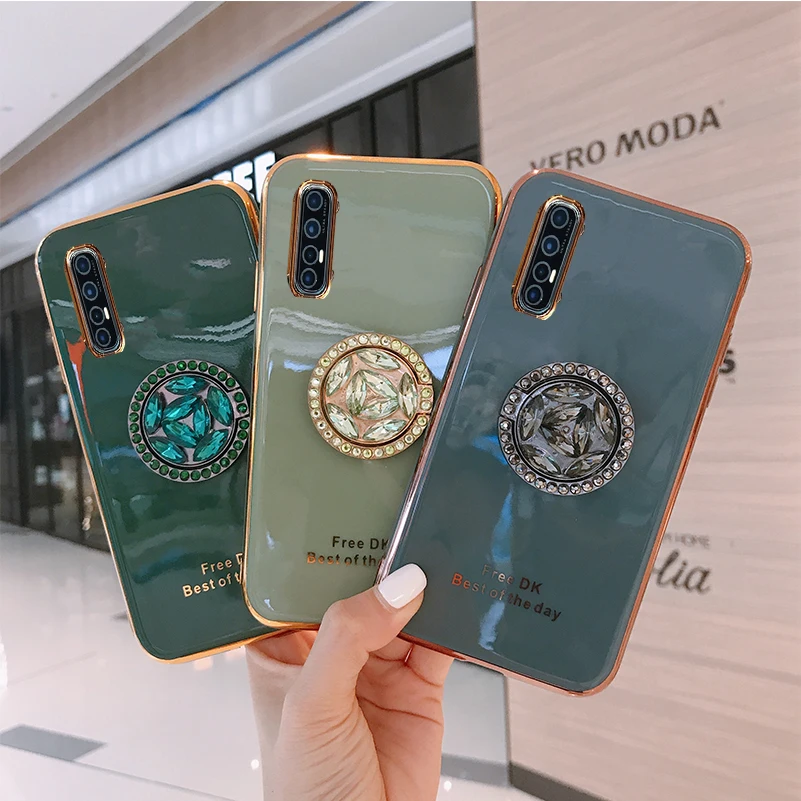 Чехол для телефона с гальваническим покрытием OPPO Reno 2 3 4 Pro Z 10X Realme 5 6 5i 6i K1 K3 K5 C1 C3 X50