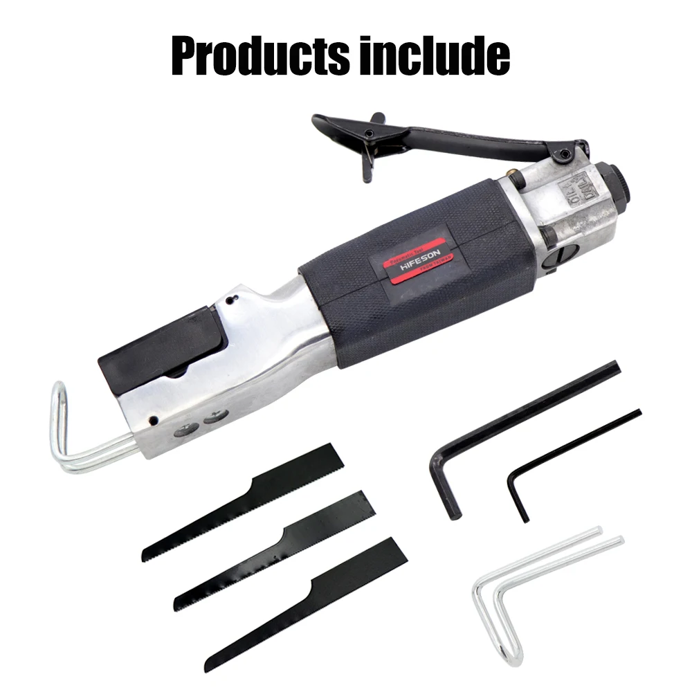 Akozon 1/4 Industrial Alloy Air Body Saber Pneumatic File Reciprocating