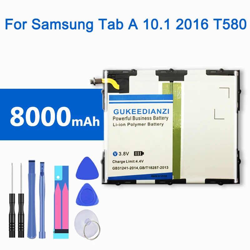 EB-BT585ABE для samsung Galaxy Tab A 10," T580 T585 T580N T585N 8000 мАч мощный аккумулятор для планшета