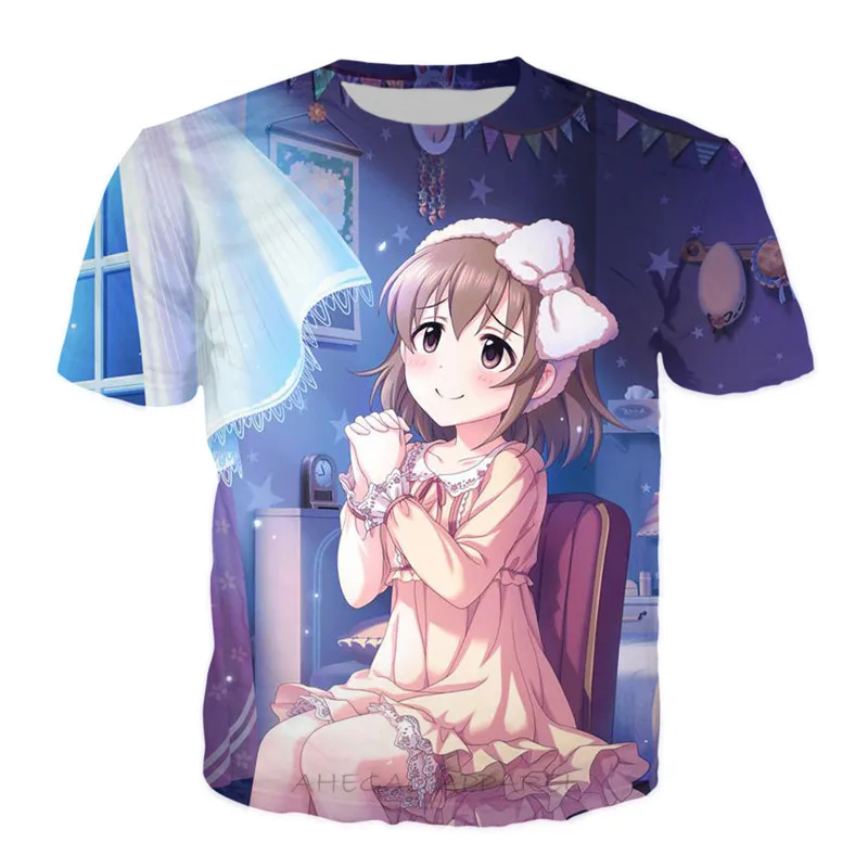 Повседневная футболка для девочек с аниме Kawaii забавная летняя футболка с короткими рукавами хипстер хип хоп Уличная Harajuku студенческие классические топы 90s - Цвет: 1