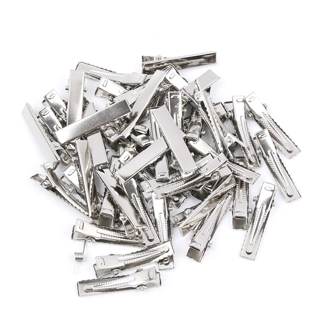 

50pcs/lot Metal Crocodile Clips Cable Lead Testing Metal Alligator Clips Clamps Hair Clips Hairpins Diy Hair Accessories 40-75mm