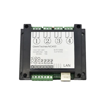 

Ethernet RJ45 TCP/IP WEB Remote Control Board with 4 Channels Relay UDP W5500 Networking Controller Black