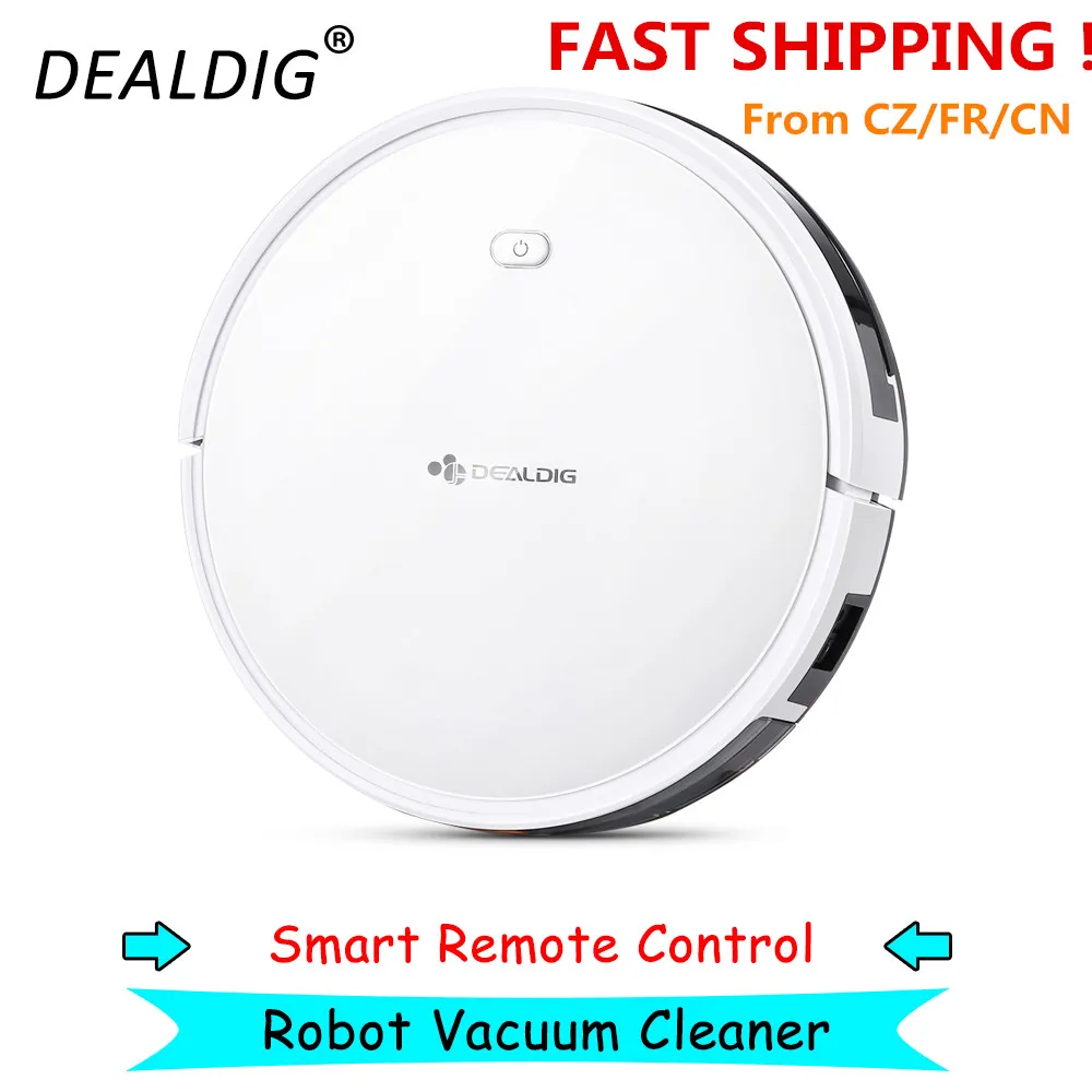 

DEALDIG Robvacuum 8 Robot Vacuum Cleaner with WiFi Connectivity Work for Alexa Gyroscope Navigation App Remote Control Low Noise