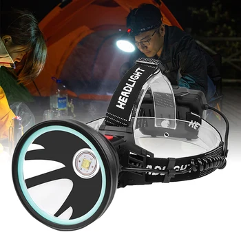 

High Power Rechargeable Hands-Free Night Torch Lamp Sensor Switch Camping Hiking Headlamp Camping Flashlight 18650 Battery