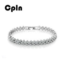 Cpln прямой браслет циркониевые хрустальные браслеты для женщин Изысканный роскошный модный ювелирный браслет