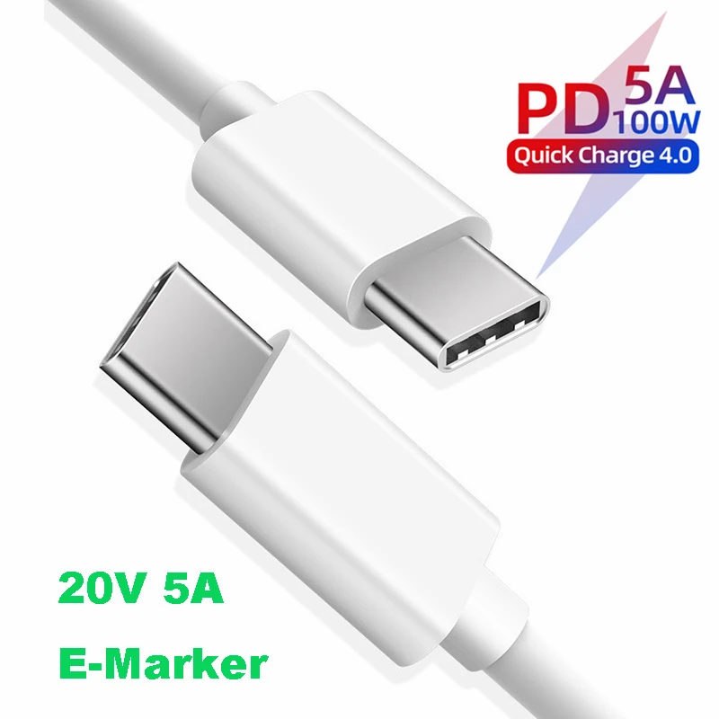 Кабель USB Type C для быстрой зарядки QC 4 0 3 PD 5A 100 Вт|Кабели мобильных телефонов| |
