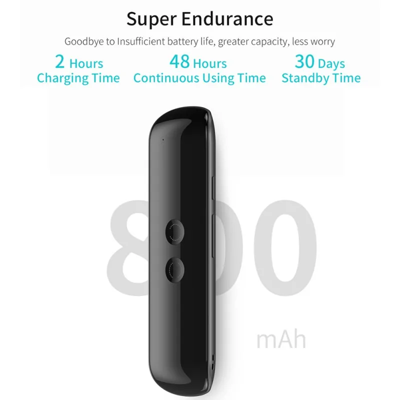 Greratlizard Smart Voice Translator Device Bluetooth Translator 40 Languages For Meeting Learning Travel Shopping Business