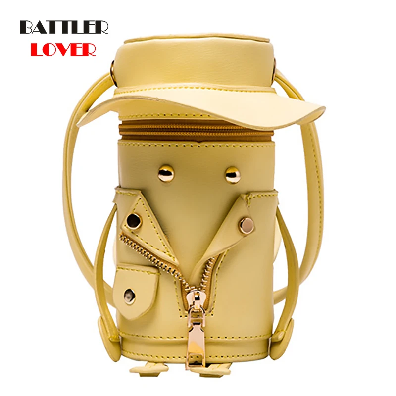 New Cartoon Character Jacket Design Girl Shoulder Bag for Women Crossbody Purse Female Clutch Handbag Totes Pouch