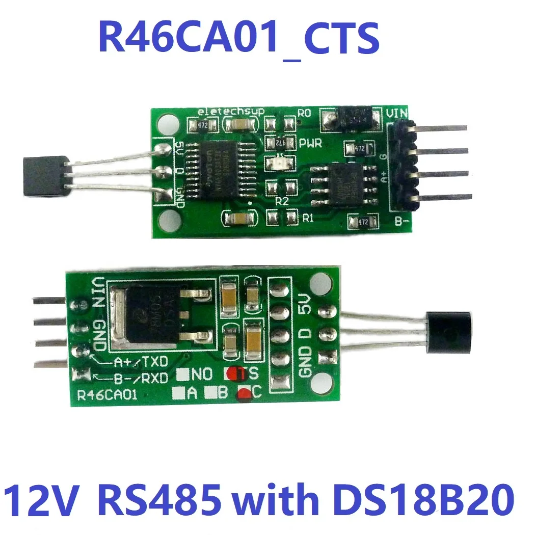 Модуль цифрового термометра DS18B20 RS485 RS232 TTL Modbus Rtu с датчиком температуры модуль
