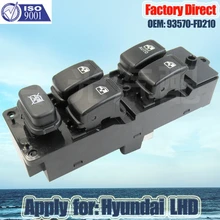 Aliexpress - Factory Direct Auto Power Window Switch Apply for Hyundai Left Driver Side window lifter switch 93570-FD210 LHD