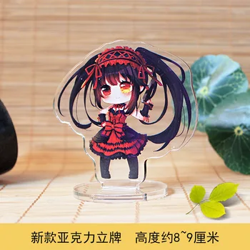 

8cm Acrylic Keychain Anime DATE A LIVE Tokisaki Kurumi Yatogami Tohka Itsuka Kotori Double Sided Pendant Keychain