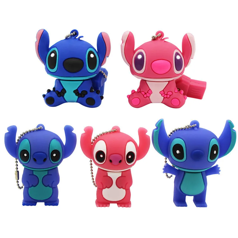 TEXT ME cartoon 64GB cute Stitch USB Flash Drive 4GB 8GB 16GB 32GB Pendrive USB 2.0 Usb stick