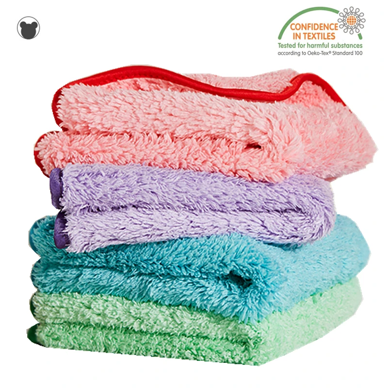 Lots Dish Towels Coral Velvet 10x10'' Kitchen Cleaning Dishcloth Hand Towels 