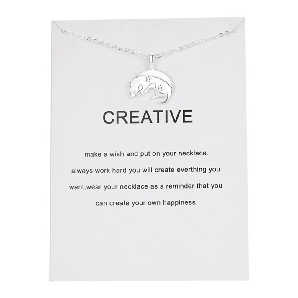 

Chinese Style 12 Zodiac Card Necklace Simple Animal Pendant Choker Necklace Pig Card Necklace Birthday Gift New Year Gift