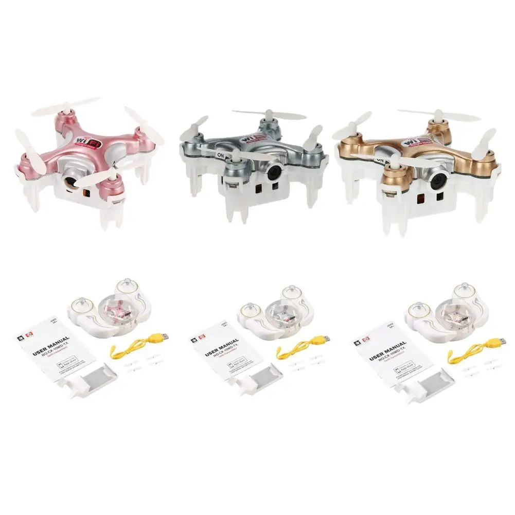 

Cheerson Cx-10 Mini Drone With Camera Live Video 2.4GHz 4CH 6 Axis Wifi FPV Quadrotor 3D Eversion Drone 0.3MP RC Toys Kids Gifts