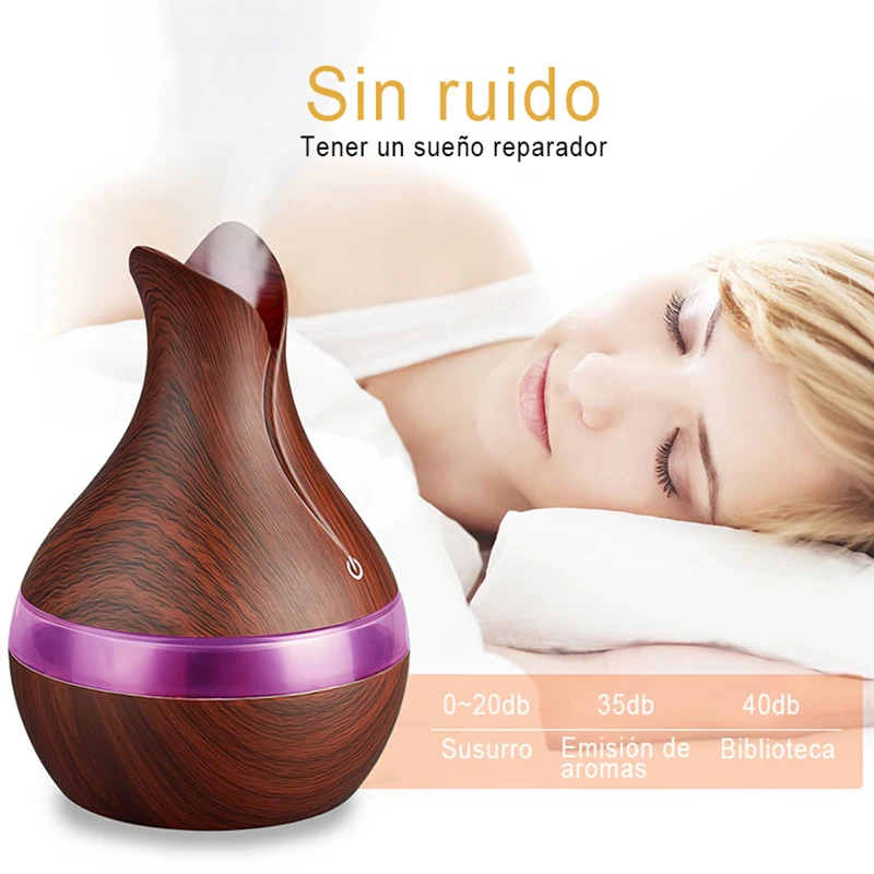 Цена Kbaybo 300 мл USB Арома увлажнитель воздуха эфирное масло диффузор Сильный туман производитель древесины с 7 цветов светодиодный ночник для дома