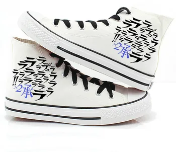 

High-Q Unisex Anime DuRaRaRa!! Celty Sturluson Casual Canvas shoes DuRaRaRa!! Mikado Orihara Flat bottom duck shoes plimsolls