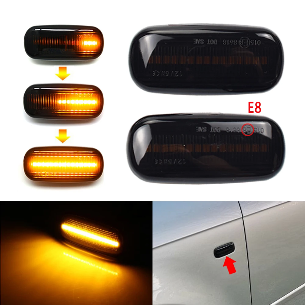 

Dynamic Blinker Turn Signal LED Flowing Water Blinker For Audi A3 S3 8P A4 S4 RS4 B6 B7 B8 A6 S6 RS6 C5 C7 Side Marker light