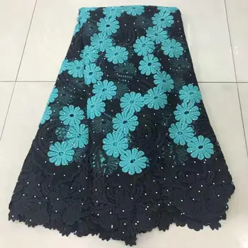 

2019 French water-soluble lace fabric, Nigerian tulle lace fabric, African lace lace fabric for women dress, size 5 / batch