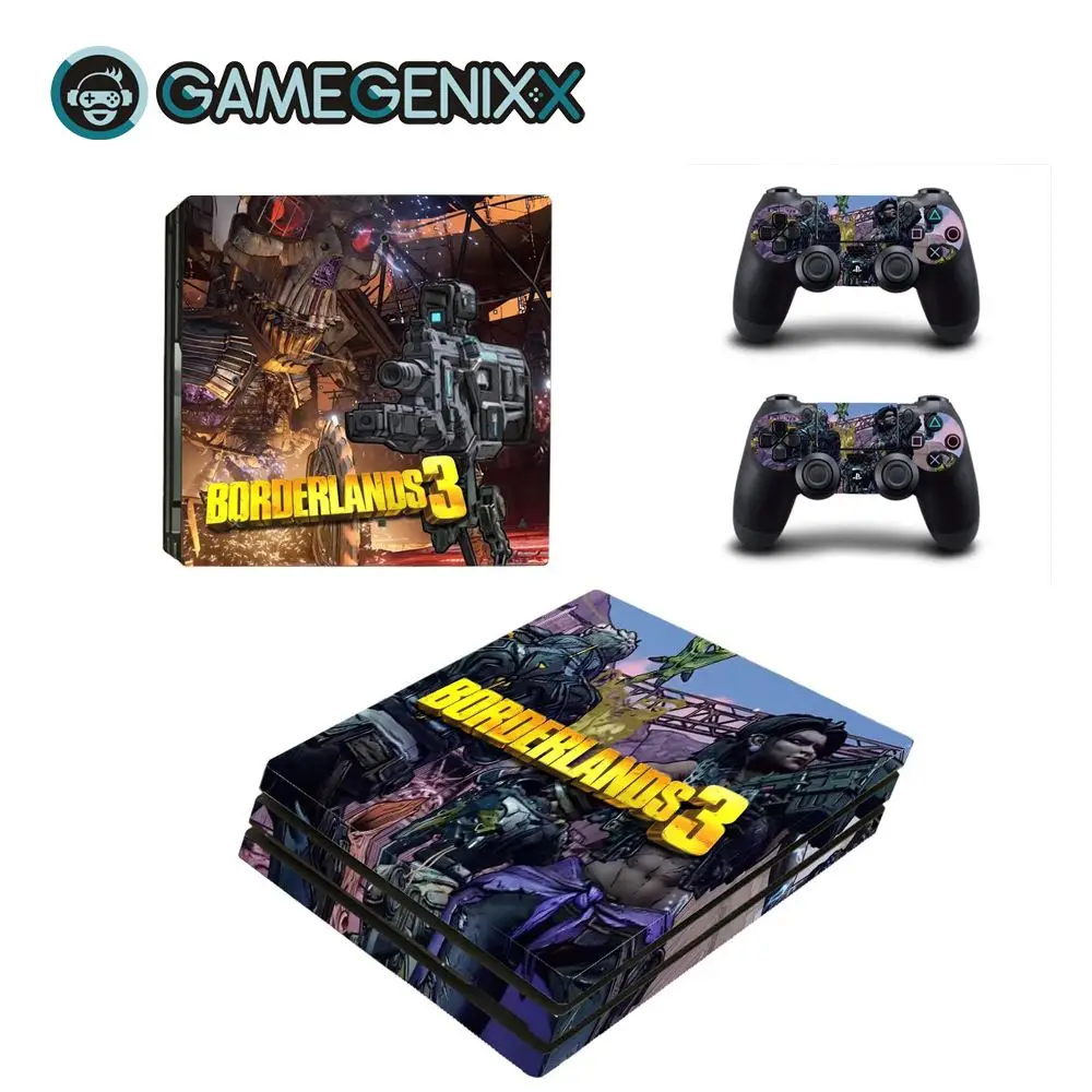 Borderlands 3 GAMEGENIXX виток винилопласта с наклейкой для консоли PS4 Pro и 2 контроллера-borderland 3 - Цвет: Borderlands 3