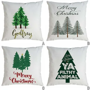 

Christmas Pillow Cover Pillowcases Decorative Sofa Cushion Cover 45x45cm cojines sofa decoracion elegante подушки декор