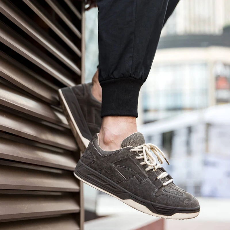 Xiaomi Mijia leather retro casual men's shoes leather stitching retro cut slip wear-resistant cork insoles sports outdoor gifts