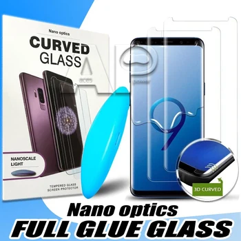 

Acespower DHL Free UV Tempered Glass for Samsung Galaxy S20 Ultra S10e S10 Note 10 9 S8 Plus Full Glue Nano Optics Protector