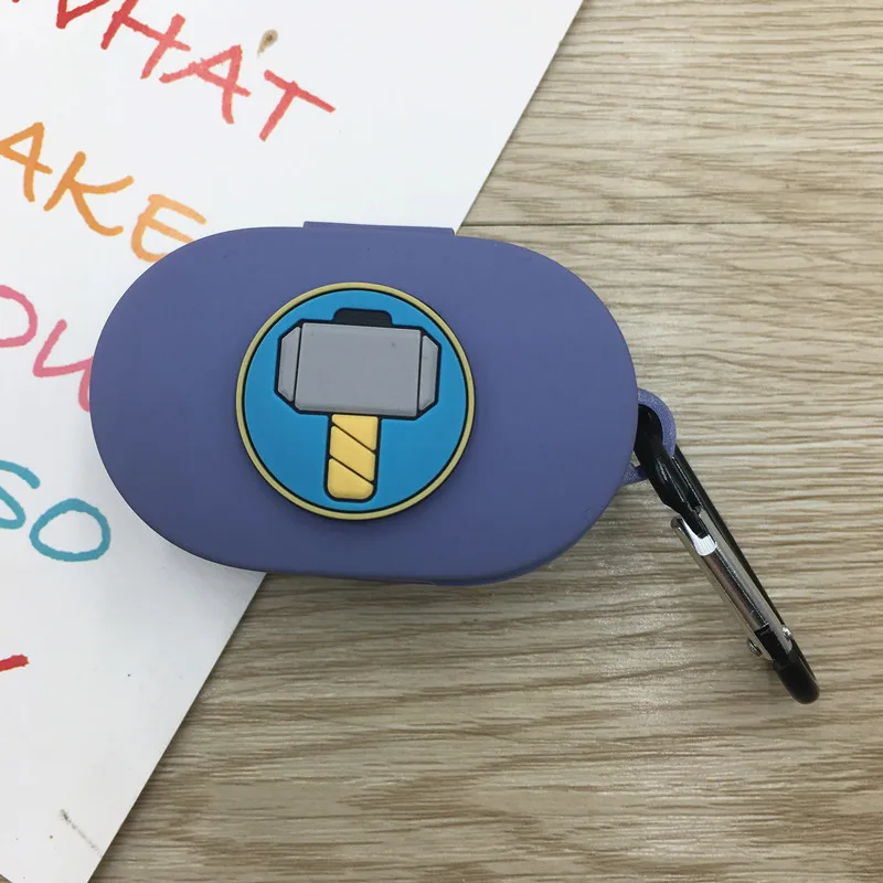 Чехол для наушников с мультяшными рисунками для mi Airdots чехол с крючком Милая защитная рамка с брелком для mi Airdots чехол для наушников s - Цвет: 10