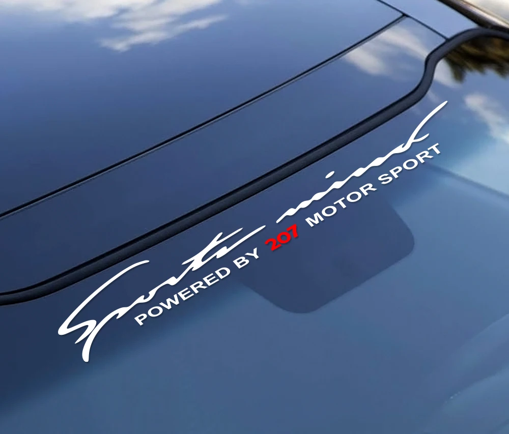 Sport Vinyl Car Stickers And Decals For Peugeot 207 Auto Reflective PVC Front Windscreen Rear Windshield Decor Decal Accessories (4)