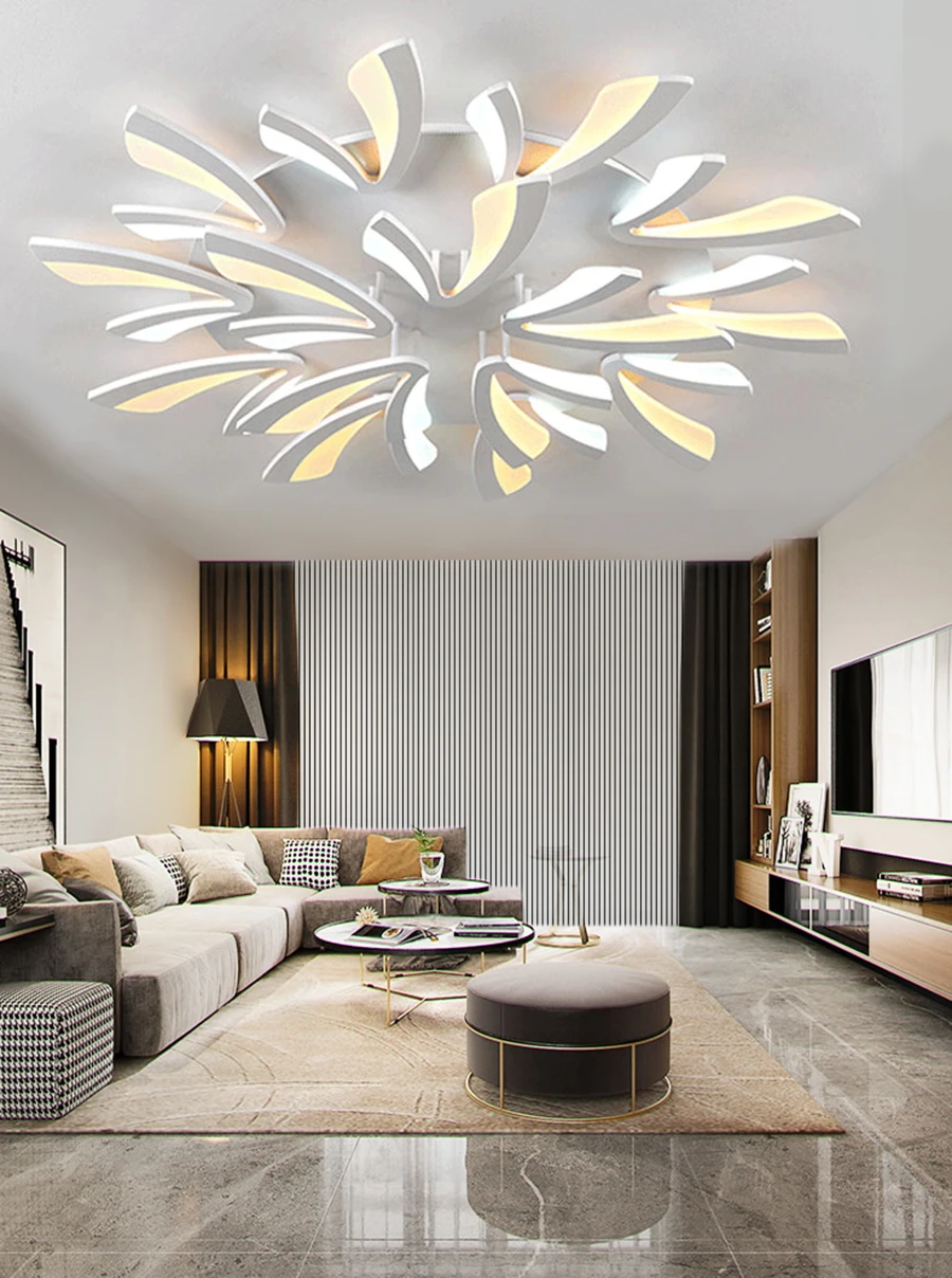 New Arrival two colors Modern Led Chandelier For Living Room Master Room Bedroom Fixtures AC220V Chandelier Fixture